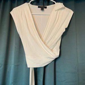 Low Cut Wrap Crop Top